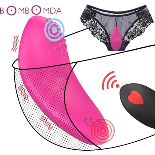 Wireless Remote Control Invisible Vibrator Clitoral Stimulator Portable Panty Vibrator Vibrating Love Eggs Sex Toys for Woman