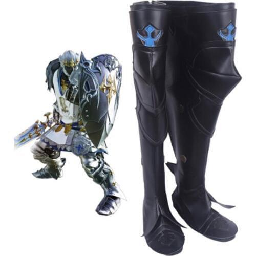 Anime Final Fantasy XIV Cosplay Shoes Boots Knight Cosplay Shoes Halloween Party Daily Leisure Game Cosplay Shoes