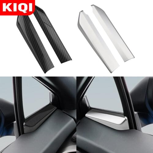 KIQI Car Interior Front A Pillar Decoration Trim Windows Stickers for Toyota C-HR CHR C HR 2016 2017 2018 2019 2020 Parts