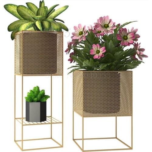 Living Nordic Designer Minimalist Indoor Living Room Floor Stand Balcony Creative Green Plant Shelf