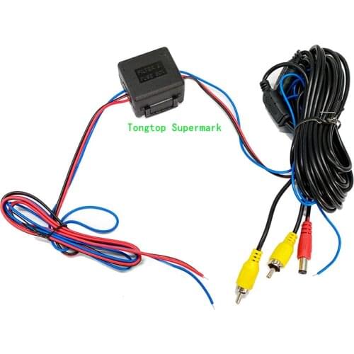Video & Power Wires Cables Stabilized For Car Rearview Backup Camera / 12V DC Relay / Capacitor /Filter/Rectifiers For BMW