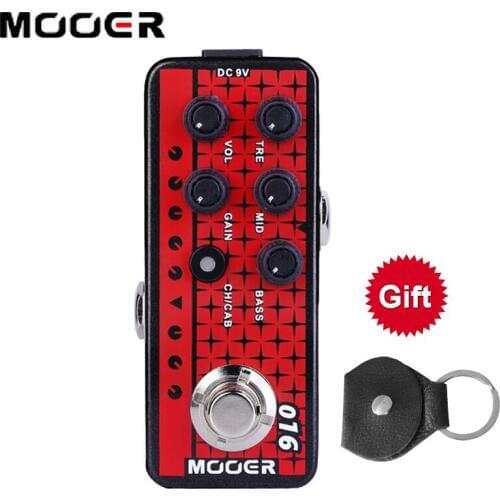 Mooer M016 Phoneix Electric Guitar Effects Pedal Speaker Cabinet Simulation High Gain Tap Tempo Bass Accessories Stompbox