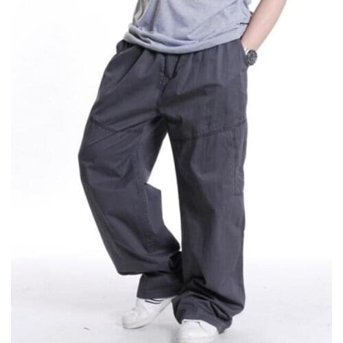 Mens Cargo Pants Spring Autumn Male Hip Hop Loose Men Pants trousers Plus Size XL 2XL 3XL 4XL 5XL 6XL