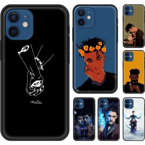 Shadowhunters Malec For Apple iPhone 11Pro Max 12 8 7 XR XS X 6S 6 12mini SE 2020 Cover Soft Capa Silicone Coque Rubber Back