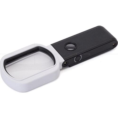 Wholesale 7018FX USB charging Magnifier LED Desktop Table Lamp Reading Magnifying Glass portable Jewellery banknote inspection