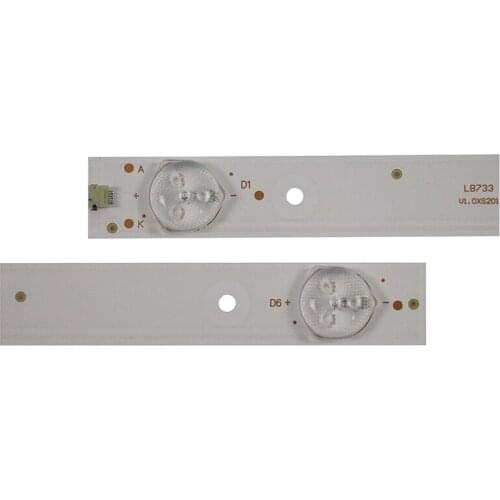 3PCS/Set 593mm LED Backlight Strips For NEX LED3210TVD VOX 32" TV Bars Bands 3033MX31506 Rulers MX315D06-ZC21FG-02 MX315M08