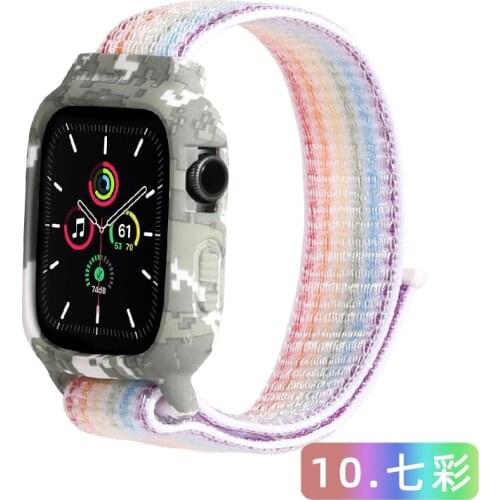Nylon Scrunchie Strap for Apple watch band 44mm 40mm 38mm 42mm Adjustable Elastic Loop bracelet iWatch series 3 4 5 6 se