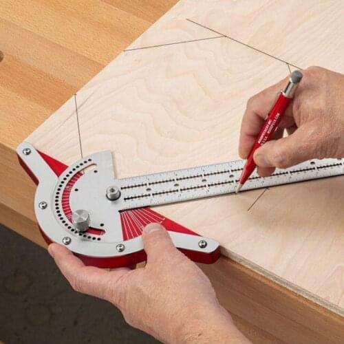 Carpenter Woodworkers Edge Rule Gauges Scale Calipers Woodworking Angle measurement tools Angle ruler