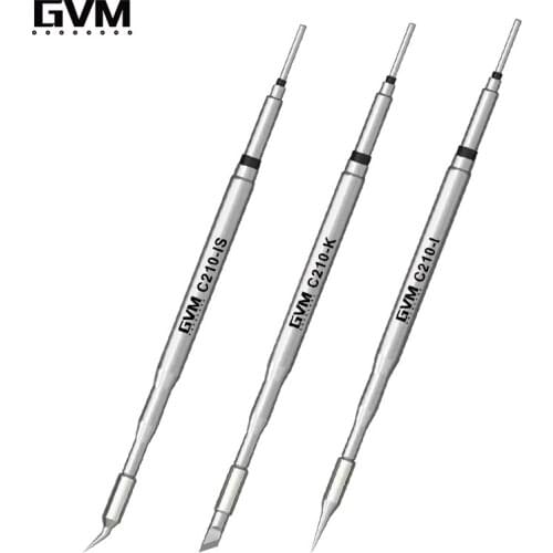 GVM C210 Series Integrated Design of Soldering Iron Tips and Heating Core Efficient Heat Conduction Temperature Recovery