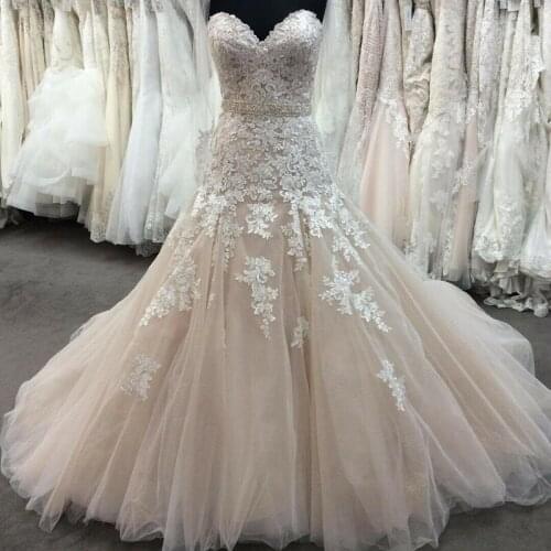 Sexy Mermaid Sweetheart Wedding Dress Tube Top White Lace Applique Dress Exquisite Beaded Rear Strap Belt Bridal Dresses