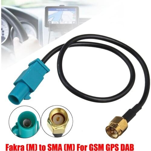 1PC Antenna Adapter Plug Fakra Z (M) to SMA (M) Connector Cable For Car GSM GPS DAB 21.5cm