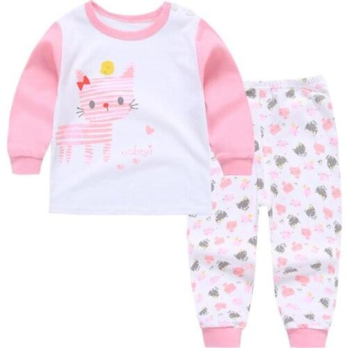 ZWF1175 Spring Autumn Baby Boys Girls Cotton Clothes Children Letter Pants 2Pcs/sets Kid Fashion Toddler Casual Tracksuits