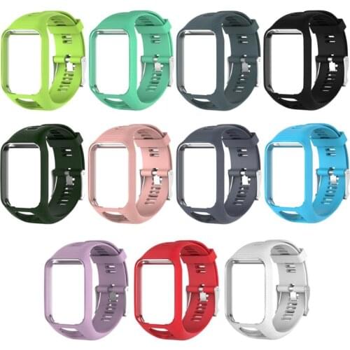 30pcs Hot Smartband Silicone band Frame Waterproof Watch Strap Replacement Bracelet for TomTom Runner 2/Spark/Spark 3/Adventurer