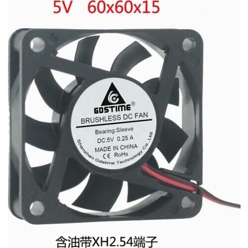 60*60*15mm 6015 dc 5V 12V 24V mini small axial fan for power supply