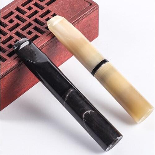 9mm Activated Carbon Filter Pipes Filter Horn Smoking Pipes Creative Tobacco Pipe Smoke Mouthpiece Cigarette Holder
