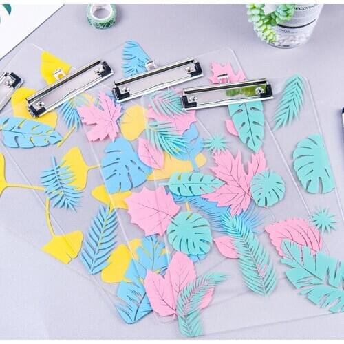 Acrylic Clipboard Transparent Board Clip A4 Paper Pad Backing Writing Folder Filing Storage Document Clamp Office Stationery
