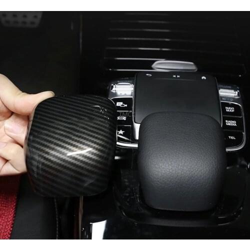 Carbon Fiber Car Center Console Armrest Cover Shell Decoration for Mercedes Benz A Class W177 A180 A200 A220 A250 2019