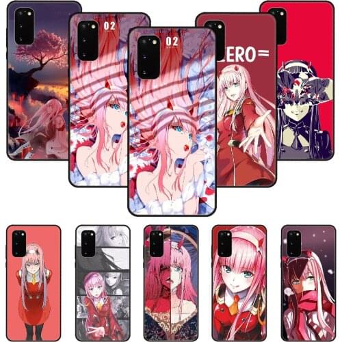 Phone Case For SamSung Galaxy S Note 10 20 7 6 9 8 Plus Edge E Ultra Lite Black Cover Shell 3D Zero Two Darling in the Fran