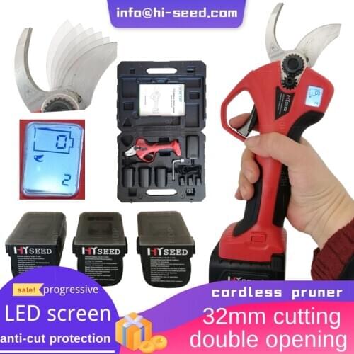 HDG32 LED Electric rechargeable lithium battery, fruit tree garden pruning shears