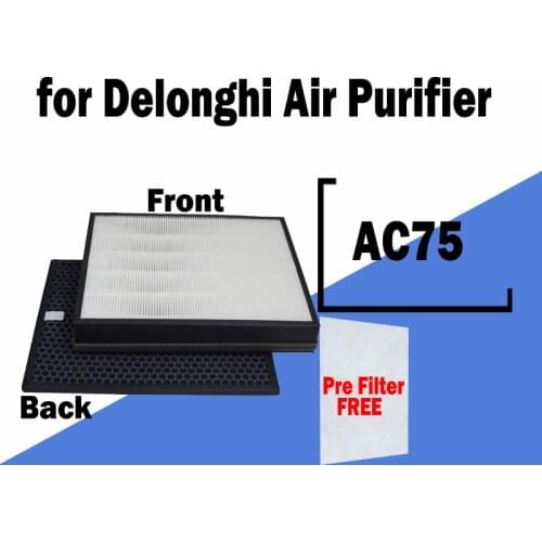 HEPA + Activated Carbon Composite Multifunctional Filter for DeLonghi AC75 Air Purifier 383*299*17mm