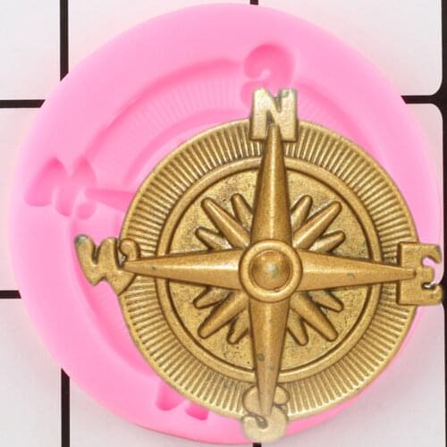 Compass Silicone Mold Sugarcraft Fondant Cake Decorating Tools Chocolate Gumpaste Moulds Polymer Clay Mould Candy Making Molds