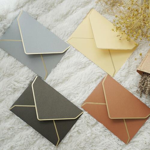 10pcs/lot Vintage Retro Colored Blank Pearl Paper Envelopes Wedding Party Invitation Envelope Greeting Cards Gift 175mm X 125mm