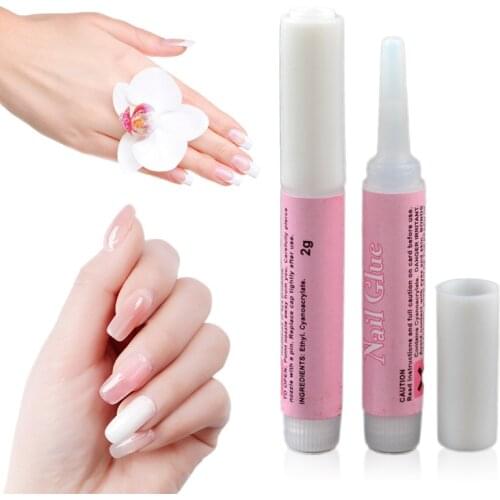 Mini Beauty Nail Glue False Art Decorate Tips Acrylic Glue Nail Accessories 2g High Quality Nail Art Gel For Women Maquiagem