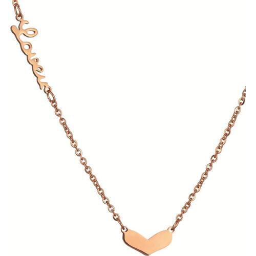 Fashion heart necklace women love pendant necklace chain collar necklace 316L stainless steel necklaces jewelry wholesale