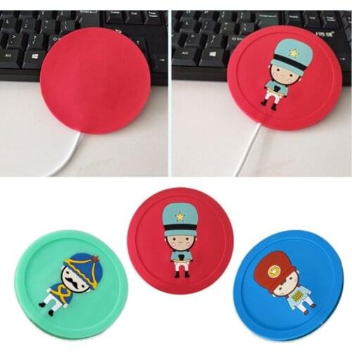 Cartoon USB Coffee Warmer Cup Pad Resin Bubble Remover Mold Heating Silicone Mat Heater Coaster for Resin Curing Tool