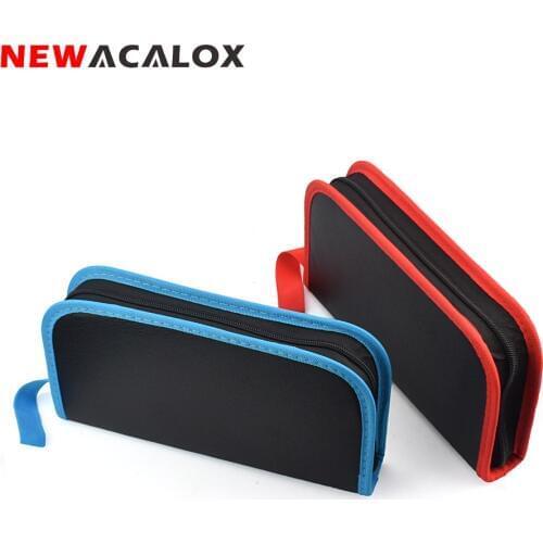 NEWACALOX Electric Iron Set Electronic Repair Tool Set Solder Wire Multi-function Portable Household Electric Iron Tool Bag