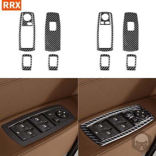 For BMW X3 E83 2004 2005 2006 2007 2008 2009 2010 Carbon Fiber Sticker Rear View Mirror Window Control Panel Trim Car Accessorie
