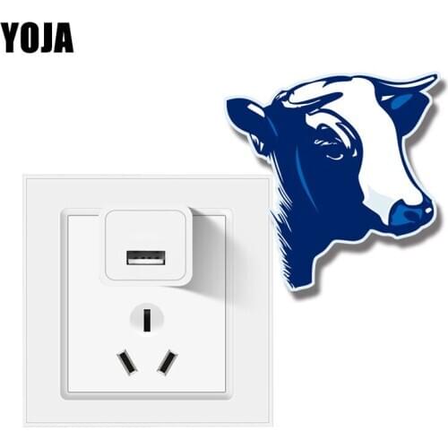YOJA An Angry Bull Switch Sticker Decor Living Room Bedroom Wall Decal 8SS0807
