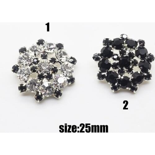 21mm 10pcs/lot High Quality sewing Rhinestone button,For Hair flower wedding lnvitation