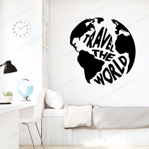 Travel the world Wall Stickers Home Decoration Wall Art Murals for Living Room Company School Office Decoration Poster HD130