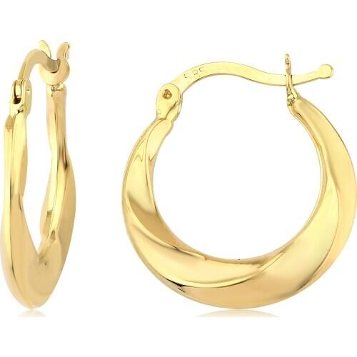 14k Hoop Earrings W4E28108