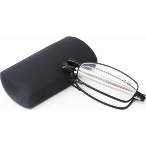 Folding reading glasses with case portable reading glasses for men and women