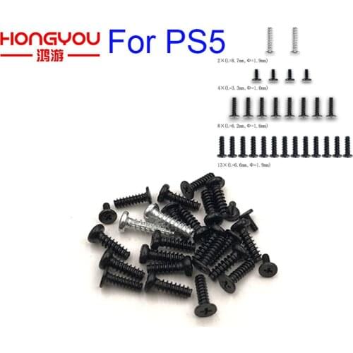 50sets Replacement Full Set Controller Screws for PS5 Playstation 5 DualSense Controllers Gamepad Repair Parts