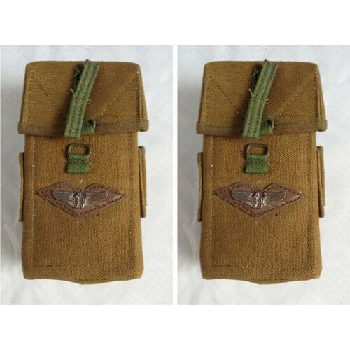 OLD PAIR Vietnam War US Army Ammo Pouch Militray Pouch 2PCS WORLD WAR II SOLDIER MILITARY WAR REENACTMENTS EQUIPMENT