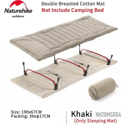 Naturehike Camping 190x67cm Cotton Mat For Cot Outdoor Ultralight Portable Soft Comfortable Warm Folding Marching Mattress