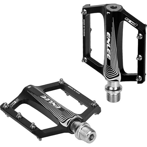Bicycle Pedal Folding MTB Bike Pedals Aluminium Alloy Flat Bicycle Platform Pedals Mountain Bike Pedals Cycling Road Pedals