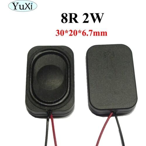 YuXi 1pcs Mini Portable Audio Speakers 3020 8 Ohm 2W Cavity Speakers DIY Speaker thickness 6.7mm