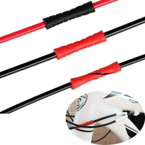 2pcs Bike Shifter Brake Cable Line Frame Protector Sleeve Cover Bicycle Silicone Cable Protector For Pipe Line Brake Shift