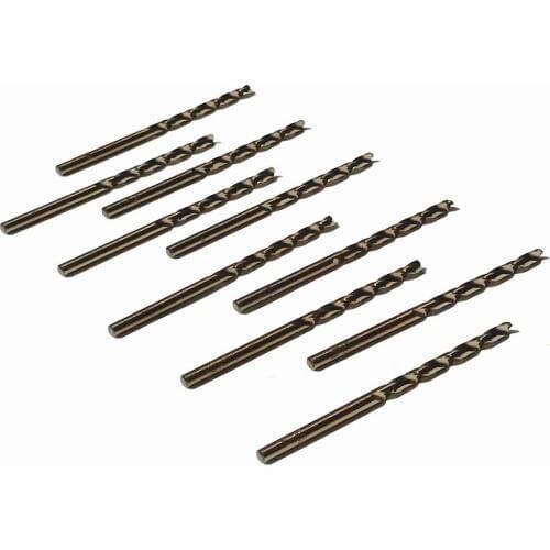 10PCS/SET of 3/32" HSS M35 Co5% twist drill bits Metal Drilling Twist Drill Bit straight Shank for SS/steel/cast steel iron alum