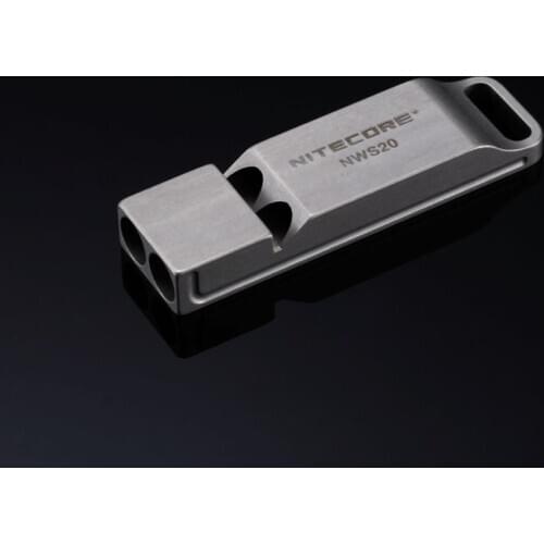 2016 NEW version Nitecore Cole Knight 120 dB Lifesaving Survival Whistle NWS20 Titanium Alloy Travel Kits UNI BODY