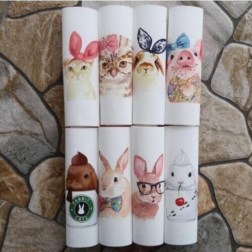 Home Textiles Fabrics For Sew Cloth Digital Printed Cloth Animal Diy Patchwork Handmade Canvas 9piece 12*12cm Cotton Fabric Warp