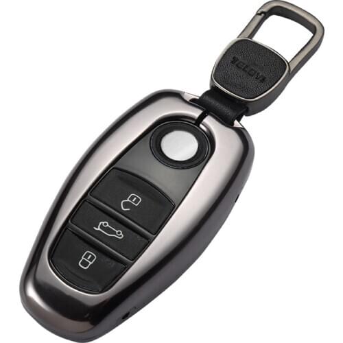 Aluminium Car Key Case Cover For VW Volkswagen NEW Touareg Key Case Cover For Vw Key Shell Holder Remote key wallet