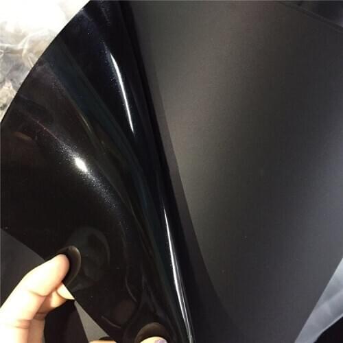 Black TPU Environmental friendly Glossy surface+ matte backing polyester film material