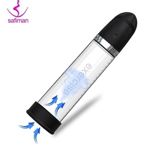 Electric Penis Pump Sex Toys for Men Male Masturbator Penis Extender Penile Vacuum Pump Penis Enlargement Enhancer Massager Ring