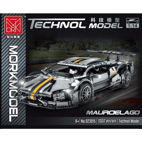 MOC Technical Car Bricks Toy Lambo-GiNi Super Car Racing Sport Car Vehicles Model Building Blocks Bricks Educational Toys