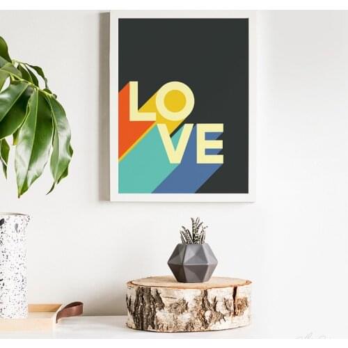Love Letter Posters Canvas Prints Painting Nordic Style Wall Art Picture Modern Home Decoration For Living Room